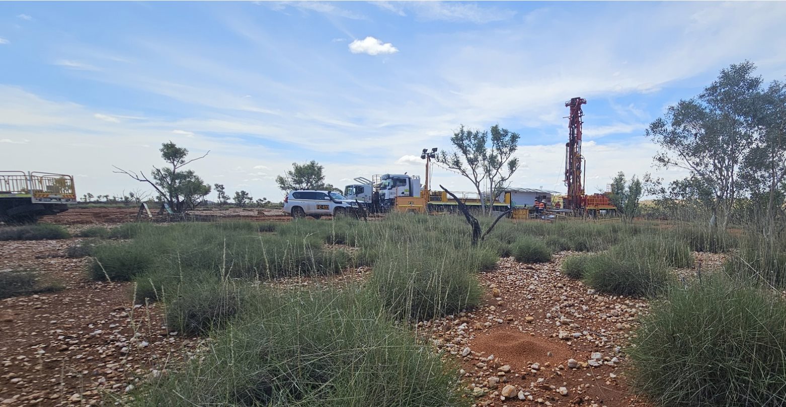 Drill rig at the Sybella Rare Earths Project